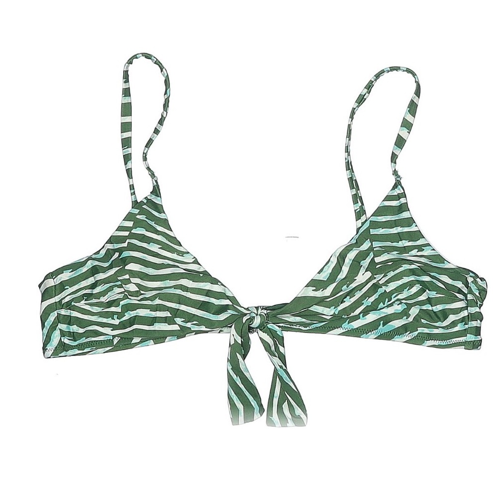 aerie Green Scoop Bikini Top